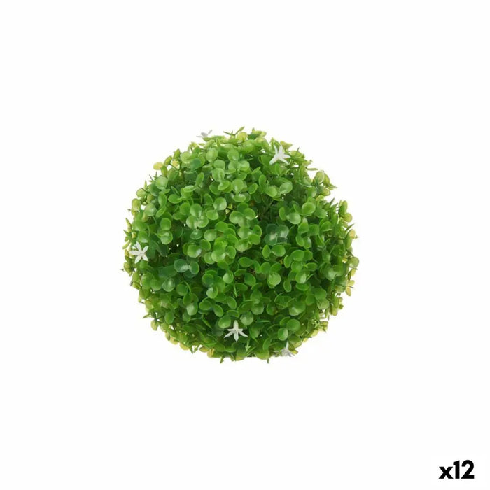 Decorative Plant Ibergarden Plastic Flowers Sheets Ball 17 x 17 x 17 cm (12 Units) - Декорация и Осветление<<<Дом