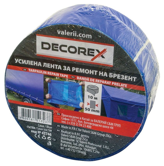 TAPE REPAIR TAPE DARK BLUE 50 MM X 10 M DECOREX