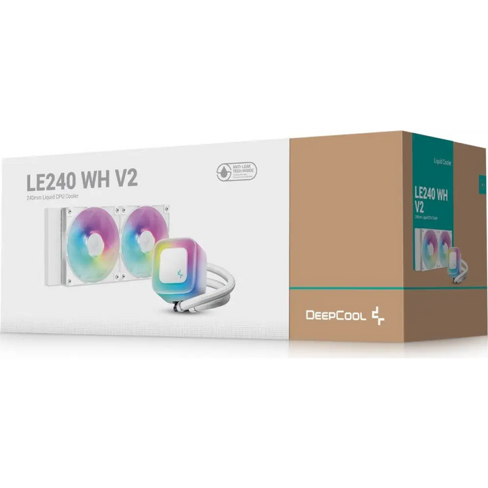 DeepCool LE240 WH V2 Processor All-in-one liquid cooler 12 cm White 1 pc(s) - Cooling - water cooling