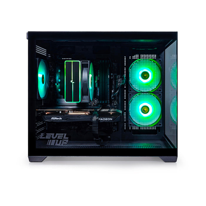 Gaming desktop computer LEVEL UP QUARTZ EVO BLACK AMD RYZEN 5 7500F, AMD RADEON RX 7600, RAM 16 GB, 6000 MHz