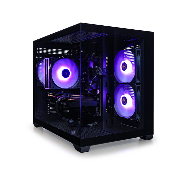 Gaming desktop computer LEVEL UP QUARTZ EVO BLACK AMD RYZEN 5 7500F, AMD RADEON RX 7600, RAM 16 GB, 6000 MHz