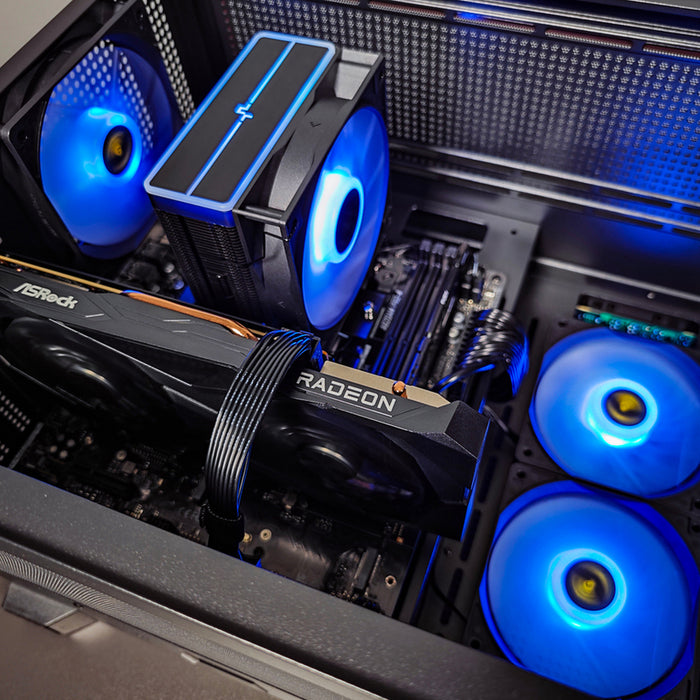 Gaming desktop computer LEVEL UP QUARTZ EVO BLACK AMD RYZEN 5 7500F, AMD RADEON RX 7600, RAM 16 GB, 6000 MHz