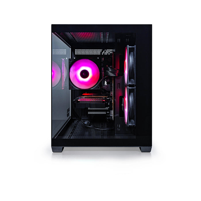 Gaming desktop computer LEVEL UP QUARTZ EVO BLACK AMD RYZEN 5 7500F, AMD RADEON RX 7600, RAM 16 GB, 6000 MHz