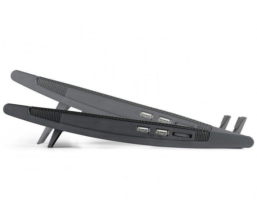 Laptop cooler DeepCool WIND PAL FS, 17", 2x140 mm, 1200 RPM, Black