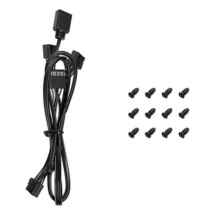 Box Ventilator DEEPCOOL R-FL12R-BKAPN3-G Ø 12 cm (3 Units)