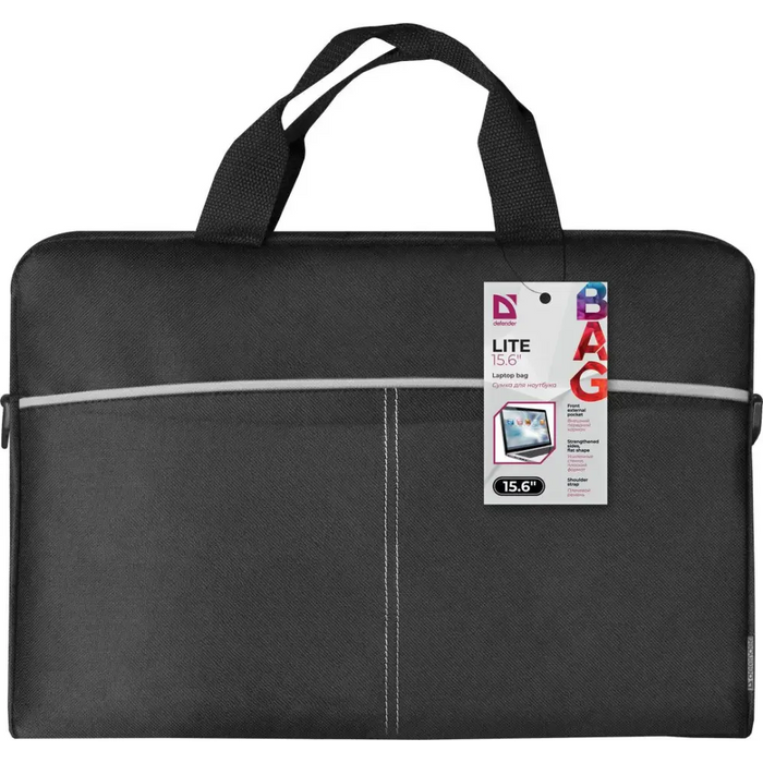 Defender Lite notebook case 39.6 cm (15.6’’) Black Grey - Bags / backpacks / casesMOB-TOR<<<Notebooks / Netbooks