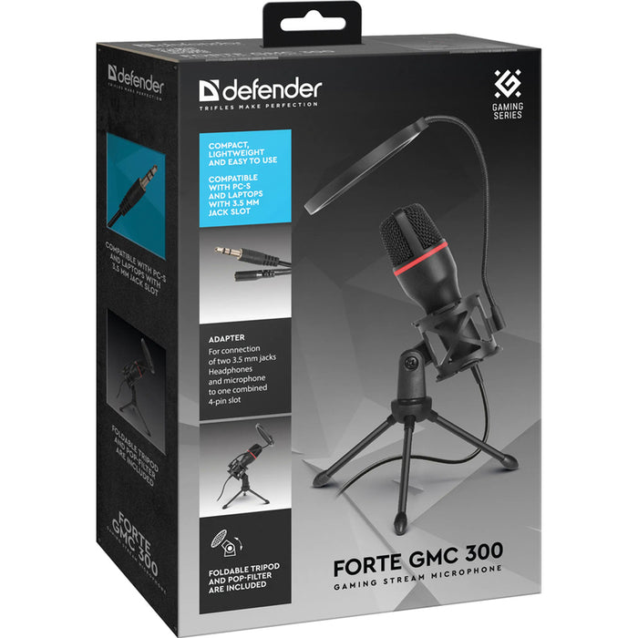 Microphone DEFENDER FORTE GMC 300 64630 3.5 mm Jack