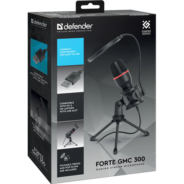 Microphone DEFENDER FORTE GMC 300 64631 USB Jack