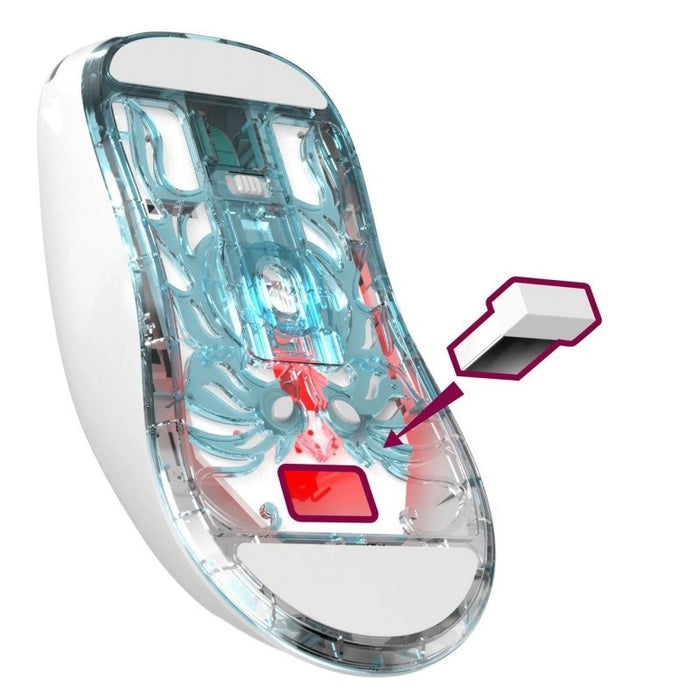 WIRELESS MOUSE DEFENDER FAME GM-516 RF+BT 10000DPI 6P WHITE