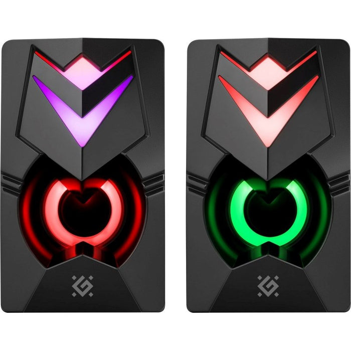 PC Speakers 2.0 DEFENDER J4 2.0 6W LED USB black
