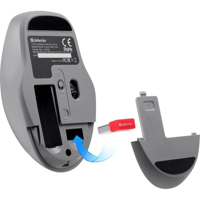 MOUSE DEFENDER FEAM MM-296 RF SILENT MINT