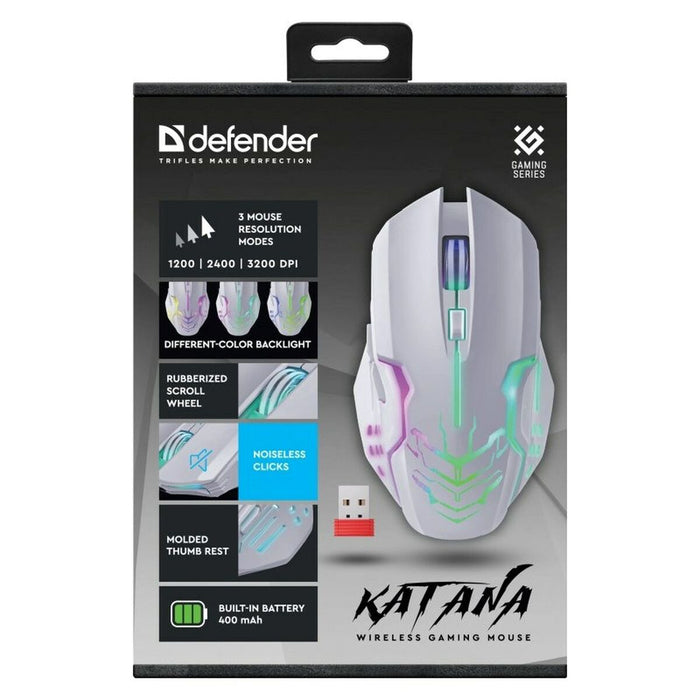 Gaming Mouse Defender 52512 White 3200 DPI