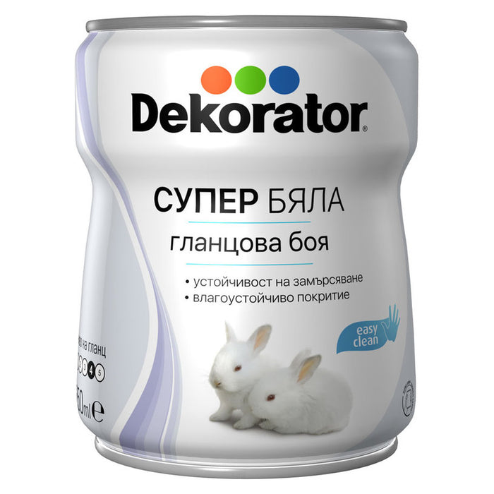 DEKORATOR SUPER WHITE PAINT 650 ML DEKORATOR