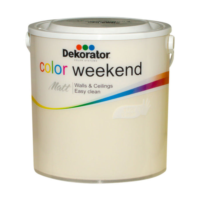 COLOR LATEX MAT ALMOND COLOR 2.5 L DEKORATOR