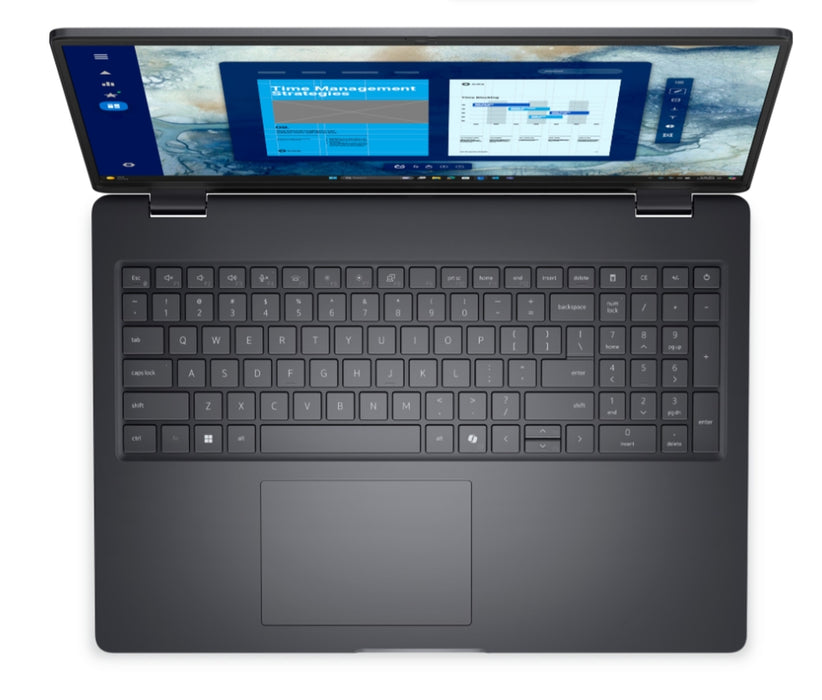 Dell Pro 16 PC16250, Intel 5 120U (10 cores, up to 5.0 GHz), 16" FHD+(1920x1200) 300nits AG, 8 GB: 1x8 GB, DDR5, 5600 MT/s, 512 GB TLC SSD, Intel Graphics, FHD HDR IR Cam and Mic, Wi-Fi 6E, FPR, Backlit Kb, Win11 Pro, Magnetite, 3Y PS