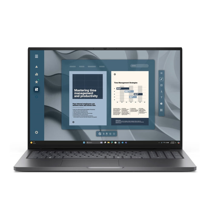Laptop Dell Pro 16 PC16255, AMD Ryzen 5 PRO 230 (22 MB, 6C, up to 4.9 GHz, 16 TOPS NPU), 16.0" FHD+(