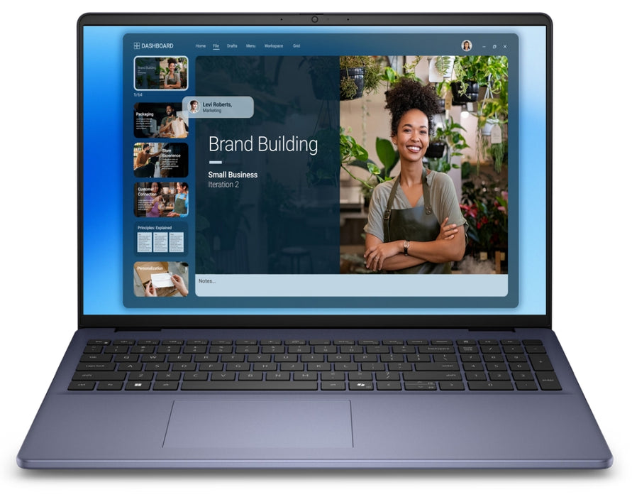 Laptop Dell 16 DC16251, Intel Core 7 150U (10 cores, up to 5.4 GHz), 16.0" FHD+(1920x1200) AG, 300ni