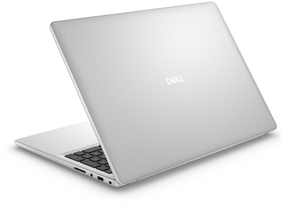 Dell 16 DC16251, Intel Core 7 150U (10 cores, up to 5.4 GHz), 16.0" FHD+(1920x1200) AG 300nits, 16GB, 2x8GB, DDR5, 5200 MT/s, 512GB M.2 PCIe, Intel Graphics, Cam, FPR, Wi-Fi 6E, Backlit Kb, Ubuntu, Silver, Aluminium, 3Y PS
