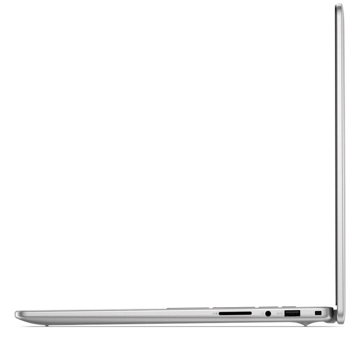 Dell 16 DC16251, Intel Core 7 150U (10 cores, up to 5.4 GHz), 16.0" FHD+(1920x1200) AG 300nits, 16GB, 2x8GB, DDR5, 5200 MT/s, 512GB M.2 PCIe, Intel Graphics, Cam, FPR, Wi-Fi 6E, Backlit Kb, Ubuntu, Silver, Aluminium, 3Y PS