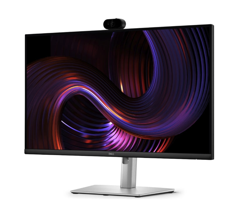 Dell P2726DEV, 27" Webcam Monitor, IPS Anti-Glare, 5ms, 100 Hz, 1500:1, 350 cd/m2, QHD 2560x1440, 99% sRGB, HDMI, Display Port, USB-C Hub, RJ45, Webcam, KVM Switch, PD 90W, Height Adjustable, Pivot, Swivel, Tilt, Black
