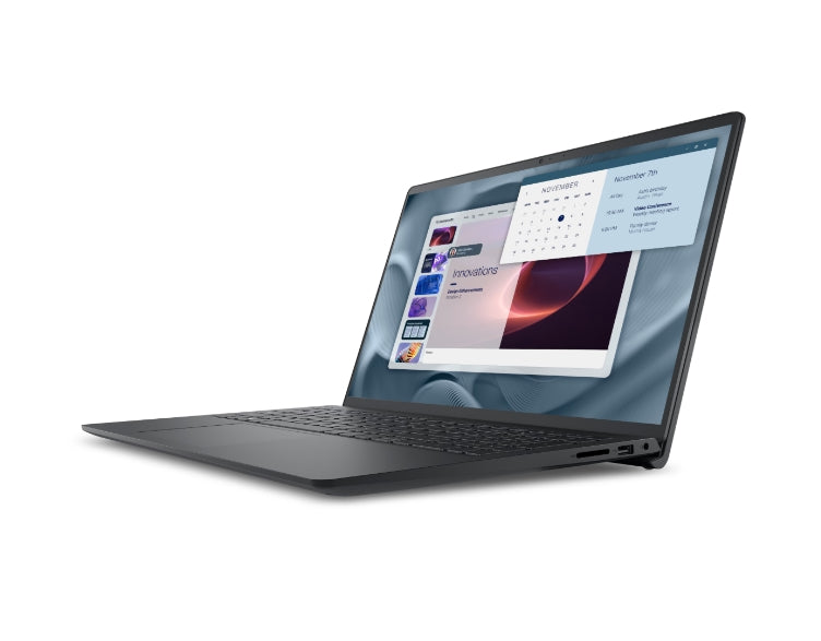 Dell Pro 15 Essential PV15250, Intel Core 3 100U (6 cores, up to 4.7 GHz), 15.6" FHD (1920x1080) 120Hz WVA AG, 8GB, 1x8GB, DDR5, 4400MT/s, 512GB M.2 PCIe NVMe, Intel UHD Graphics, HD RGB cam, Wi-Fi 6, FPR, BG kbd, Ubuntu, Carbon, 3Y PS