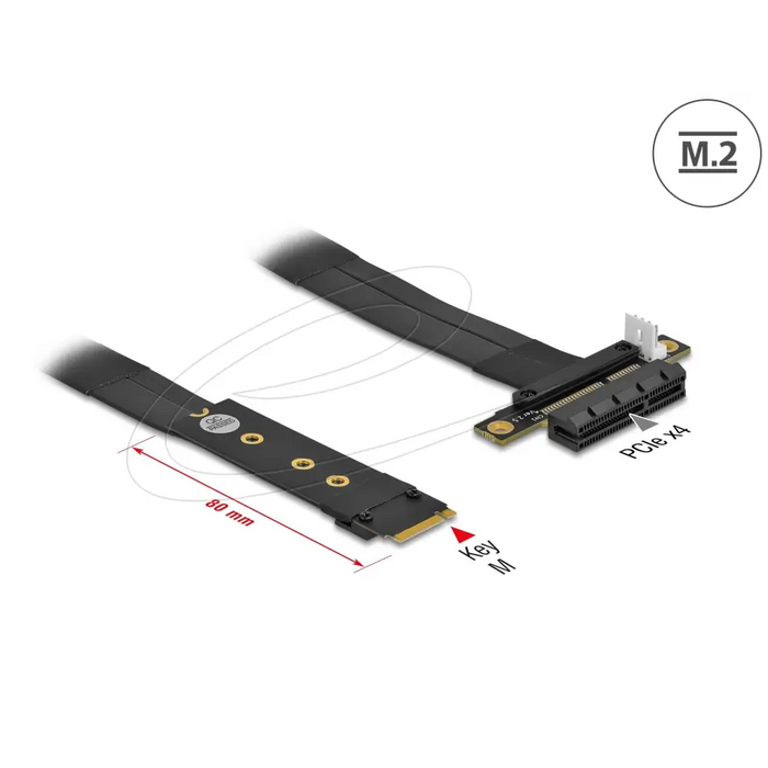 Delock Adapter with 20 cm cable to connect PCIex4 to M.2 - PC кабели<<<Кабели<<<ValiAPI