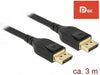 Delock cable DisplayPort male - DisplayPort male 3.0m 8K 60 Hz Black - PC кабели<<<Кабели<<<ValiAPI