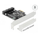 Delock card PCI Express x1 to USB 3.0 Pin Header - Входно-изходни контролери<<<Компютърни компоненти<<<ValiAPI