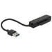 Delock converter USB 3.0 Type-A male - SATA 6 Gb/s 22 pin 2.5″ protective case - Чекмеджета за дискове<<<Компютърни