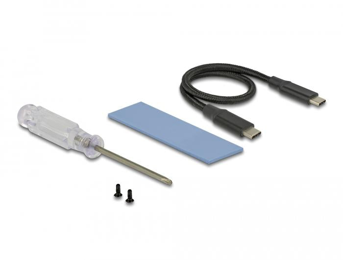 Delock external drawer For M.2 NVMe PCIe SSD USB-C 3.2 Gen 2 10 Gbps - Чекмеджета за дискове<<<Компютърни