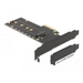 Delock Slot Expansion Card PCI Express x4 to 1 x internal NVMe M.2 Key M RGB LED Low Profile - Входно-изходни