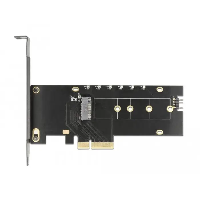 Delock Slot Expansion Card PCI Express x4 to 1 x internal NVMe M.2 Key M RGB LED Low Profile - Входно-изходни