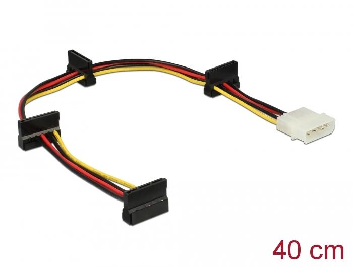 Cable Power Molex 4 Pin > 4 x SATA 15 Pin, 40cm
