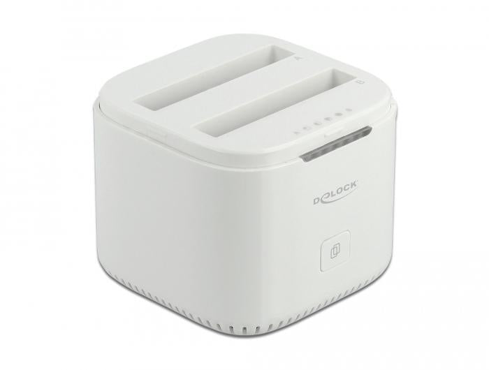 Delock USB-C station, For 2 x 2.5″ SATA HDD / SSD, Cloning