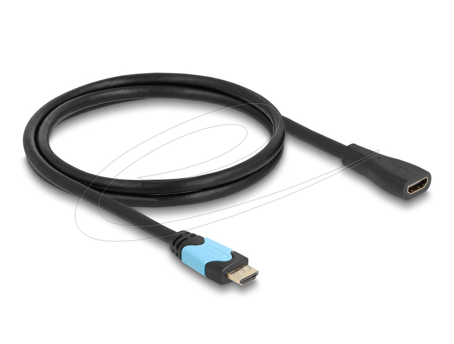Delock HDMI extension cable, 48 Gbps, 8K, 60HZ, 1m
