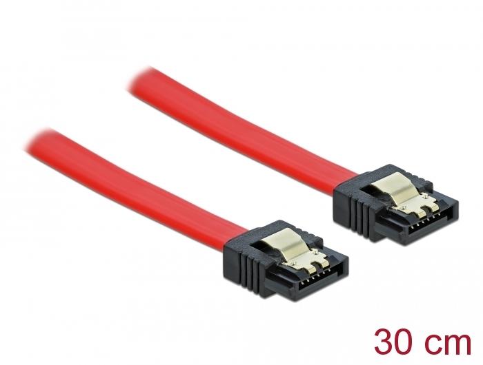 Interface cable SATA III DeLock, Straight connectors, 30 cm.