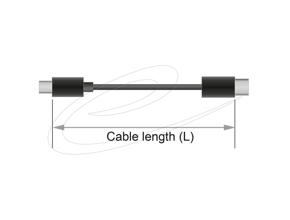 Delock Cable USB-A 2.0 male - USB-B male, 2 m, Black