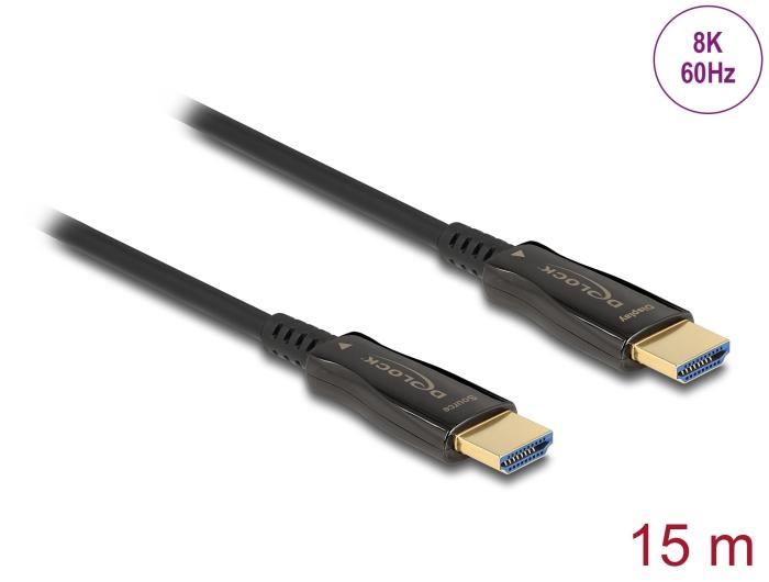 Optical cable Delock, HDMI 8K, 60 Hz, 15 m