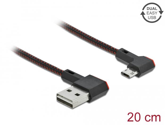 Cable DeLock, EASY-USB 2.0 Type-A male - EASY-USB Micro-B male