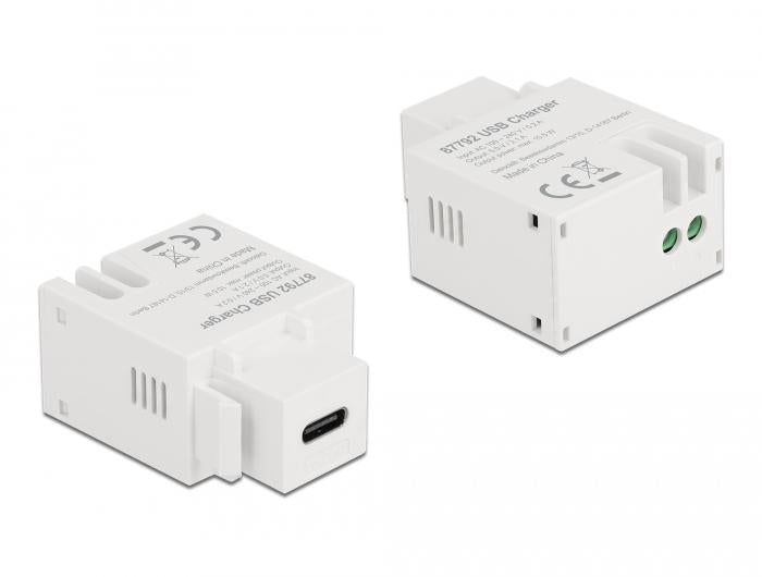 Delock module, USB-C charging port, For Keystone panel mounting