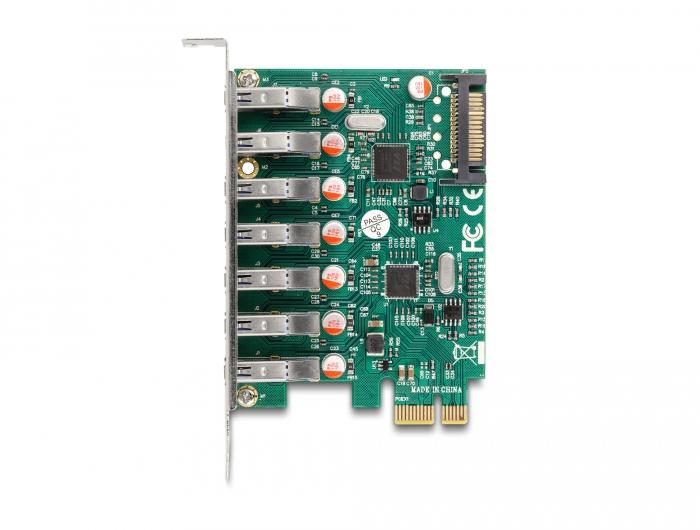 Card PCI Express x1 Delock to 7 x external USB 5 Gbps Type-A