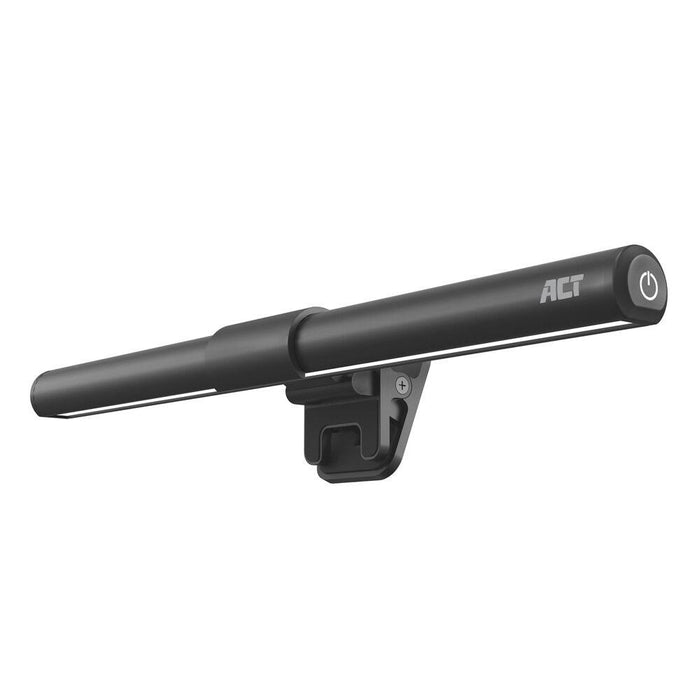 ACT LED laptop lamp with adjustable brightness and clip, USB power supply