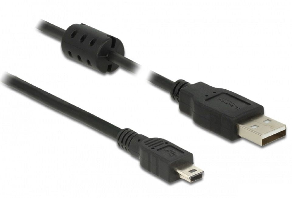 Cable DeLock, USB-A male - USB-B male, USB 2.0, 2 m, Black