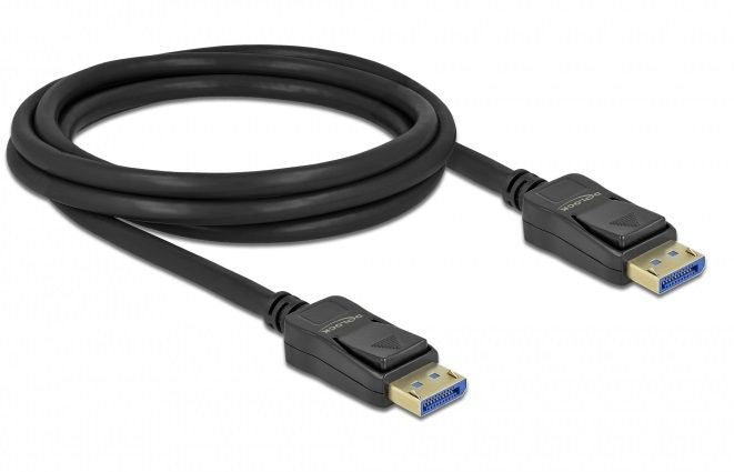 Cable Delock DisplayPort 2.0 male - DisplayPort male, 2.0m, 10K, Black