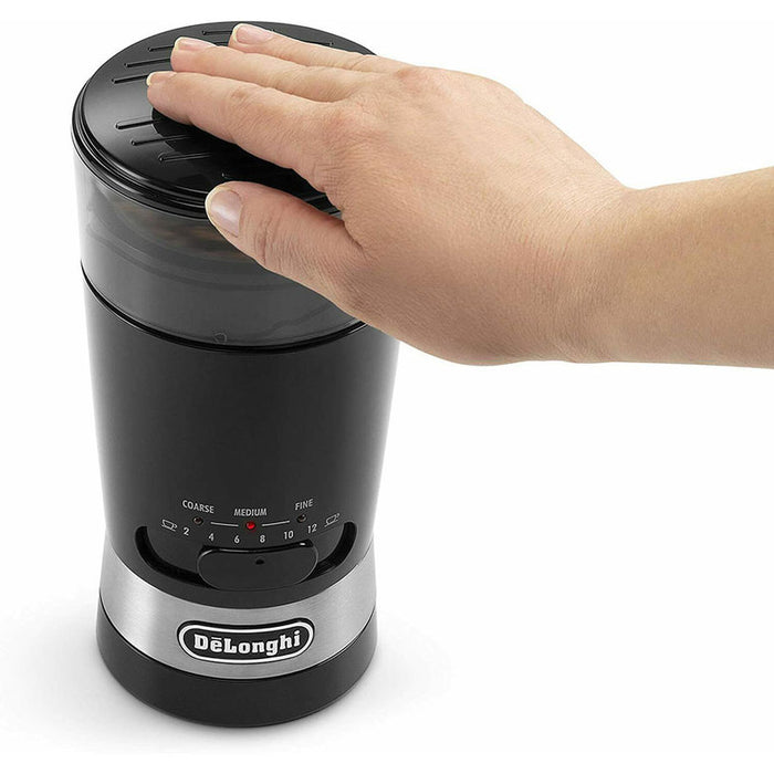 Coffee grinder DELONGHI KG210 170.00 W, BLACK