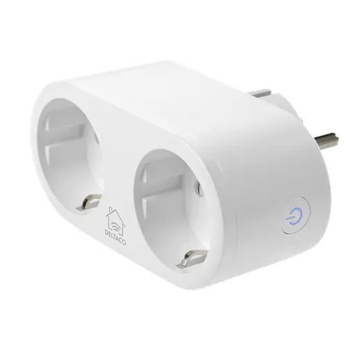 DELTACO SH-P02E smart socket 2 sockets Google Assistant Alexa - Смарт контакти<<<Продукти за дома<<<ValiAPI&&&Умен