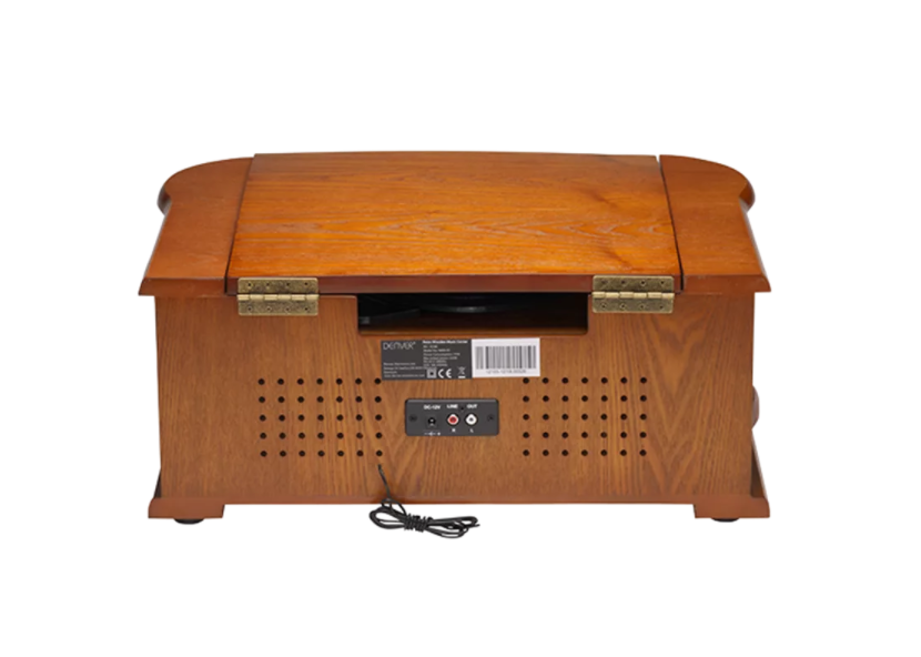 DENVER Retro wooden turntable and cassette player with DAB, MRD-51 BROWN