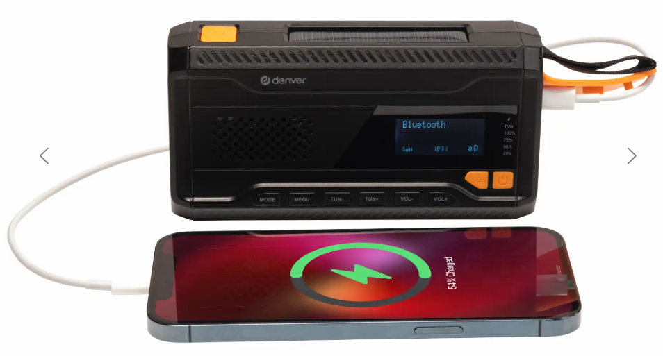 Denver solar radio SCD-2033 with built-in battery
