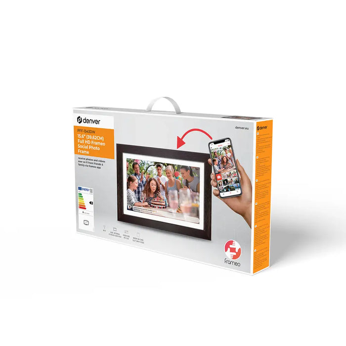 Denver Frameo PFF-1543DW 15.6’’ Digital Frame - Brown - Household accessories<<<HurtelXML&&&Digital photo