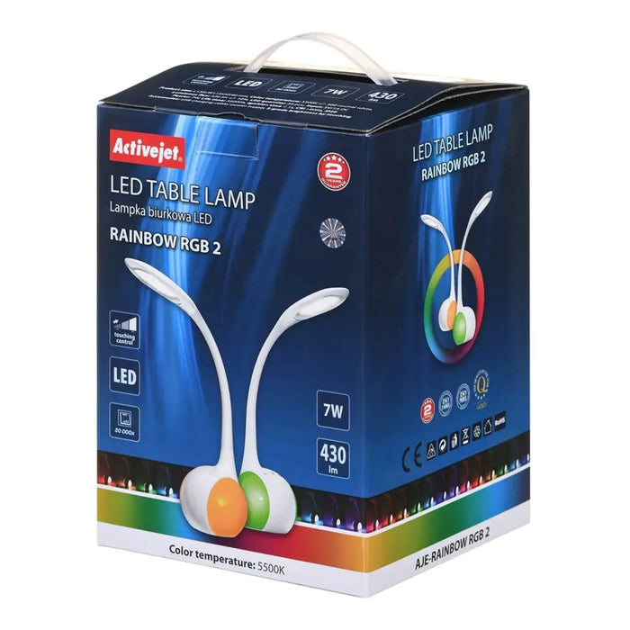 Desk lamp Activejet AJE-RAINBOW 2 White 7 W 430 Lm - Лампи<<<Декорация и Осветление<<<Дом Градина<<<BigBuy&&&Desktop